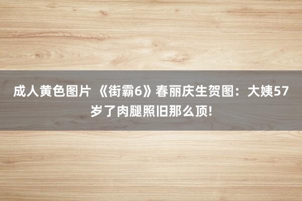 成人黄色图片 《街霸6》春丽庆生贺图：大姨57岁了肉腿照旧那么顶!