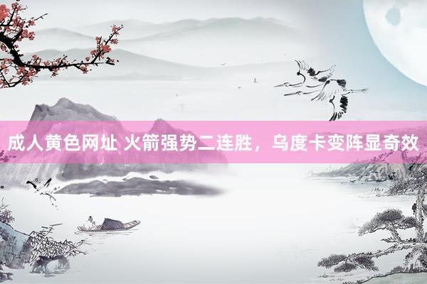 成人黄色网址 火箭强势二连胜，乌度卡变阵显奇效