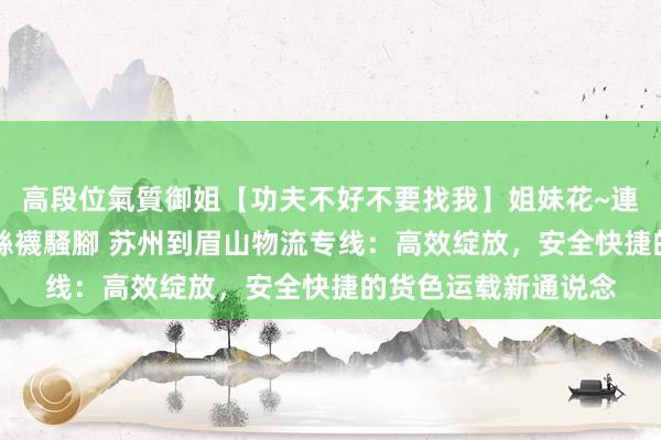 高段位氣質御姐【功夫不好不要找我】姐妹花~連體絲襪~大奶晃動~絲襪騷腳 苏州到眉山物流专线：高效绽放，安全快捷的货色运载新通说念