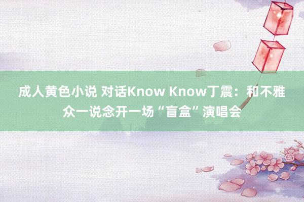 成人黄色小说 对话Know Know丁震：和不雅众一说念开一场“盲盒”演唱会