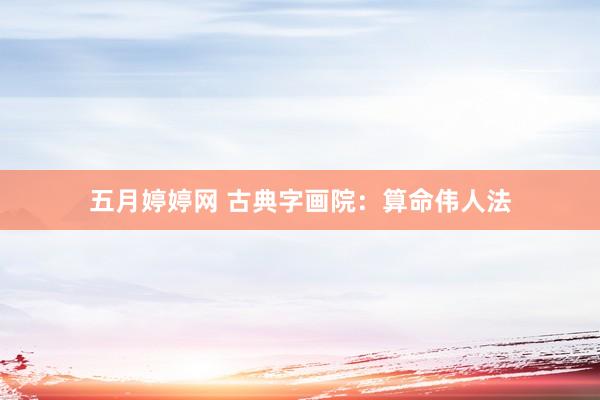 五月婷婷网 古典字画院：算命伟人法